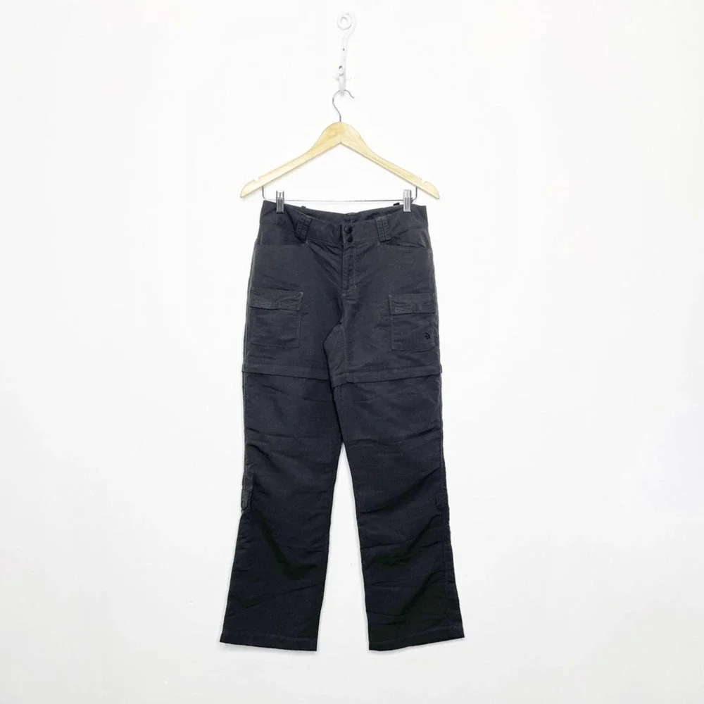 THE NORTH FACE Short Court Zip Off Convertible Cargo Pants Shorts gray womens 6